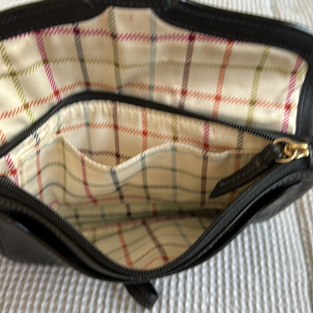 Coach Black Leather Wristlet with Gold Buckle - Picture 4 of 4